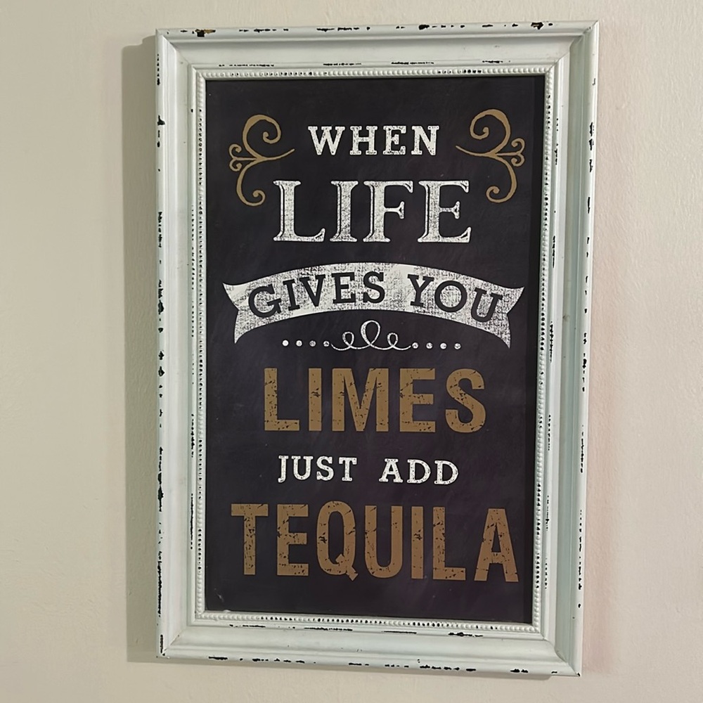 11x17 Wall Art Sign Tequila from Francesca’s